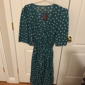Mock Wrap Dress